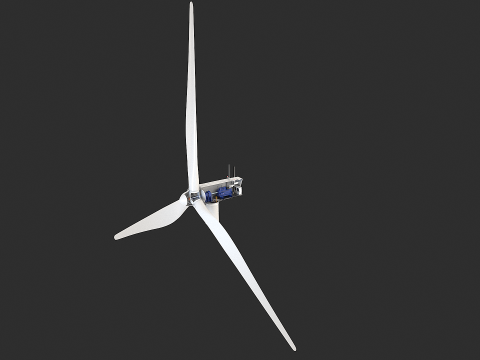 Spaccato della turbina eolica offshore Modello 3D