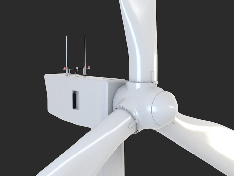 Spaccato della turbina eolica offshore Modello 3D