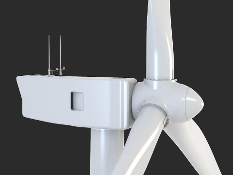 Spaccato della turbina eolica offshore Modello 3D