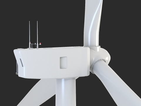 Spaccato della turbina eolica offshore Modello 3D