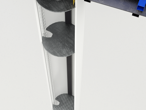 Spaccato della turbina eolica offshore Modello 3D