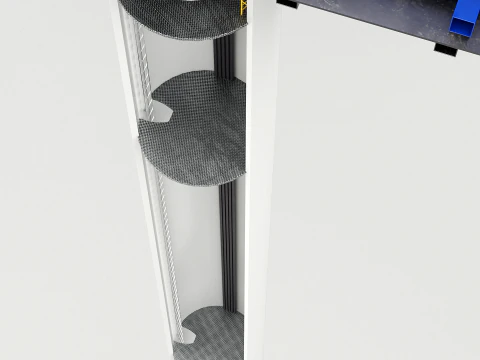 Offshore Wind Turbine Cutaway 3D Model