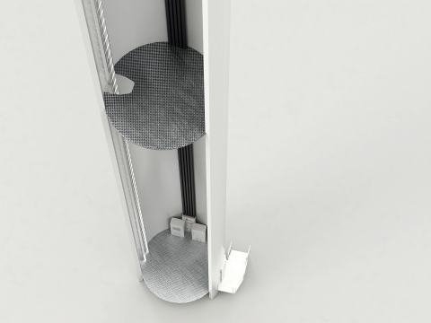 Spaccato della turbina eolica offshore Modello 3D