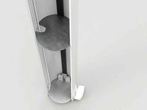 Offshore Wind Turbine Cutaway 3D Model
