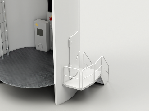 Spaccato della turbina eolica offshore Modello 3D