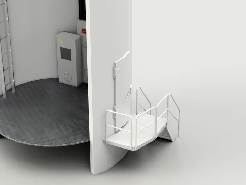 Offshore Wind Turbine Cutaway 3D Model