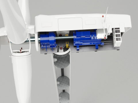 Spaccato della turbina eolica offshore Modello 3D