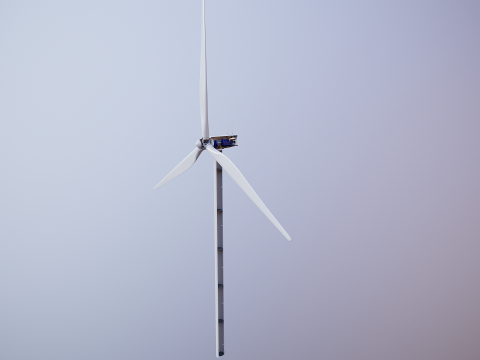 Spaccato della turbina eolica offshore Modello 3D