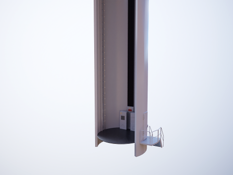 Spaccato della turbina eolica offshore Modello 3D