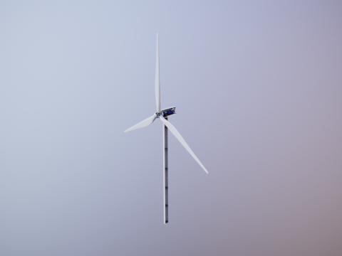 Spaccato della turbina eolica offshore Modello 3D