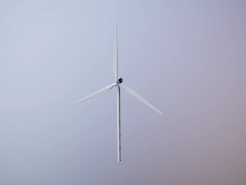 Offshore Wind Turbine Cutaway 3D Model