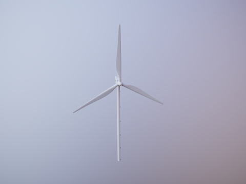 Spaccato della turbina eolica offshore Modello 3D