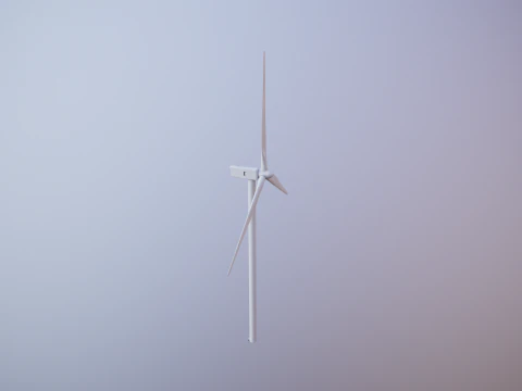 Offshore Wind Turbine Cutaway 3D Model