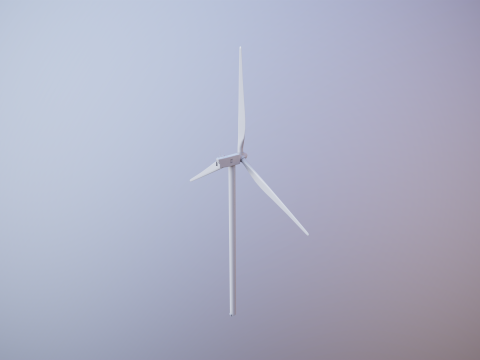 Spaccato della turbina eolica offshore Modello 3D