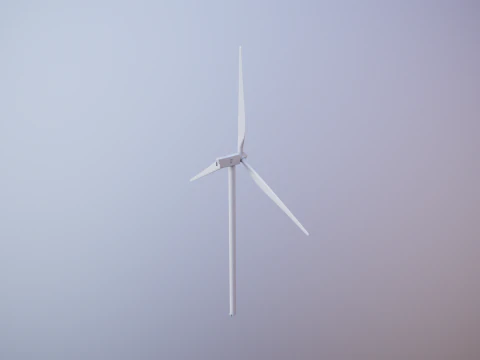 Offshore Wind Turbine Cutaway 3D Model