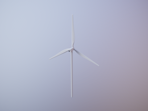 Spaccato della turbina eolica offshore Modello 3D