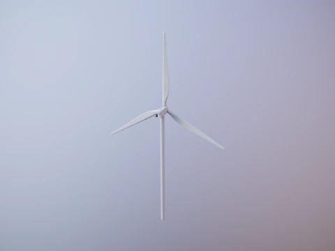 Offshore Wind Turbine Cutaway 3D Model