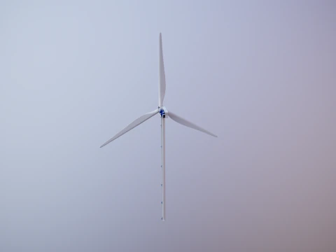 Offshore Wind Turbine Cutaway 3D Model