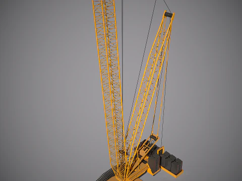 Og&oacute;lny żuraw gąsienicowy Model 3D