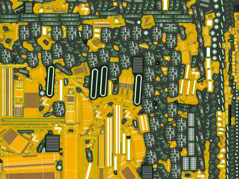 Allgemeiner hoher Raupenkran 3D Modell