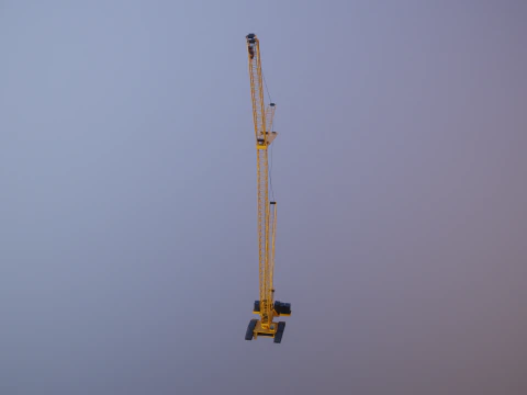 Og&oacute;lny żuraw gąsienicowy Model 3D