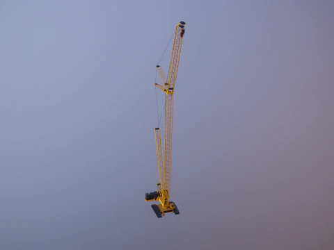 Og&oacute;lny żuraw gąsienicowy Model 3D