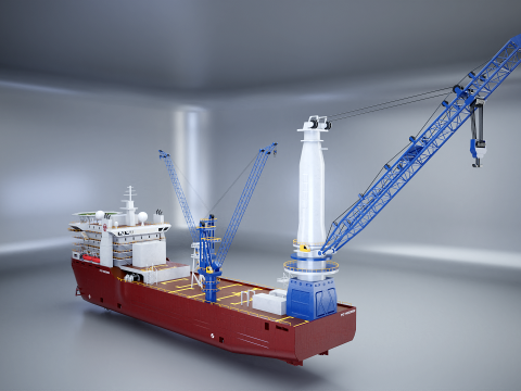 Kranschiff 3D Modell