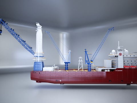 Kranschiff 3D Modell