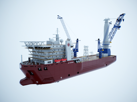 Kranschiff 3D Modell