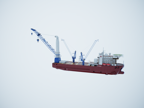 Kranschiff 3D Modell