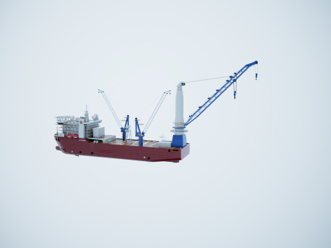 Kranschiff 3D Modell