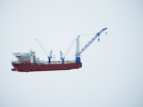 Kranschiff 3D Modell