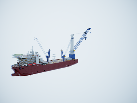 Kranschiff 3D Modell