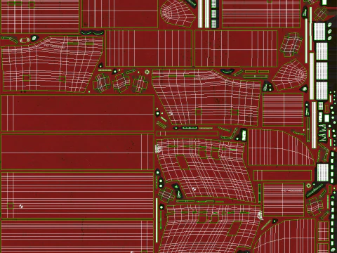 Navio guindaste usado e enferrujado Modelo 3D