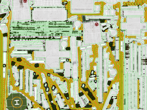Nave gru usata e arrugginita Modello 3D