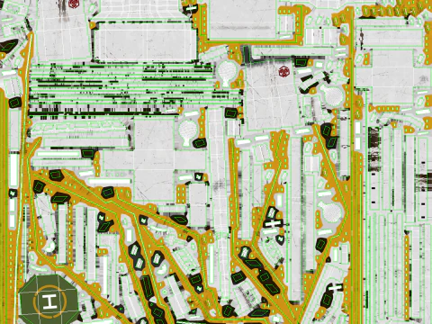 Navio guindaste usado e enferrujado Modelo 3D