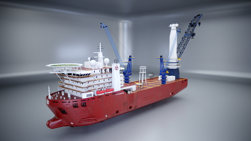 Nave gru usata e arrugginita Modello 3D .c4d .max .obj .3ds .fbx .stl .blend