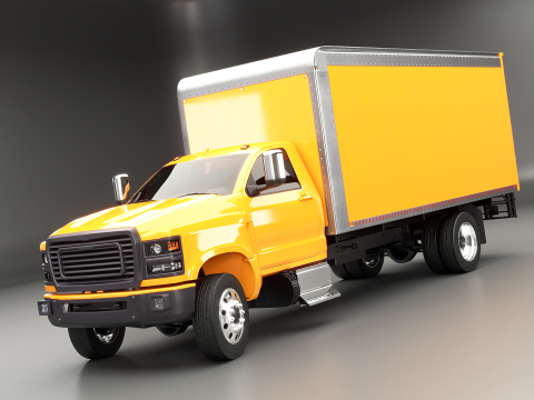 Allgemeiner leichter Kastenwagen 3D Modell