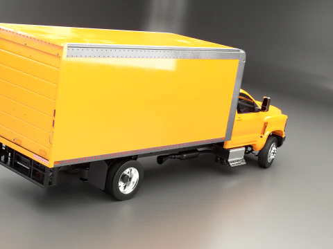 Generic Light Duty Box Truck 3D Model