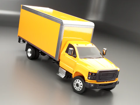 Generic Light Duty Box Truck 3D Model