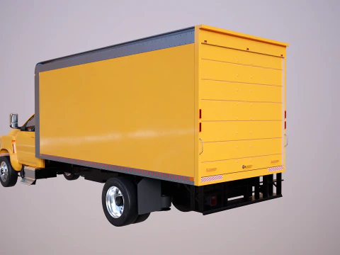 Generic Light Duty Box Truck 3D Model