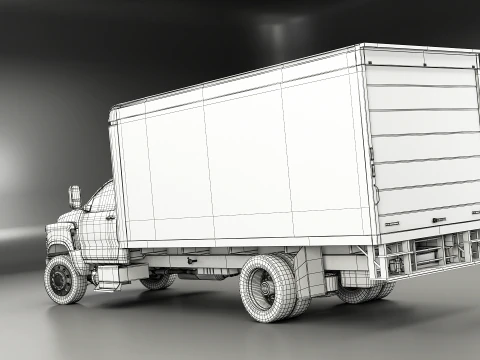 Generic Light Duty Box Truck 3D Model