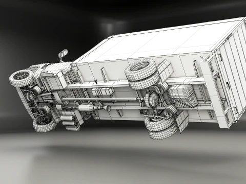 Generic Light Duty Box Truck 3D Model