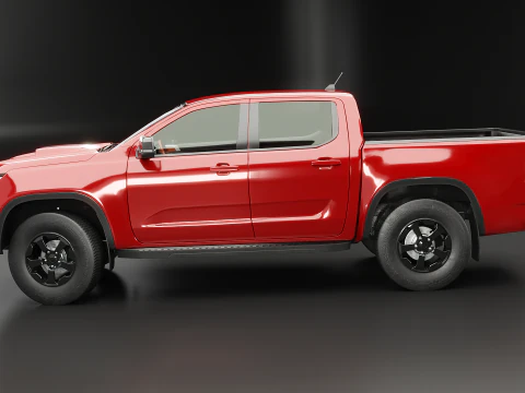 Generic Modern Pickup Truck 3D Model
