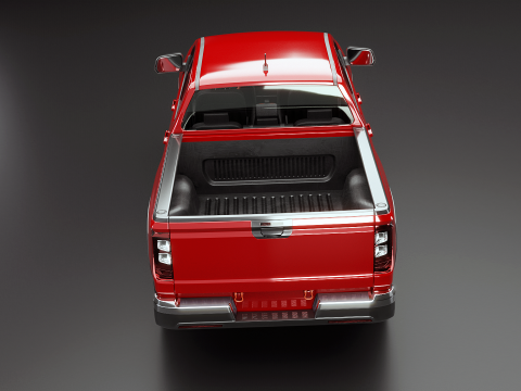 Generic Modern Pickup Truck 3D Model