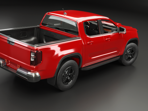 Generic Modern Pickup Truck 3D Model