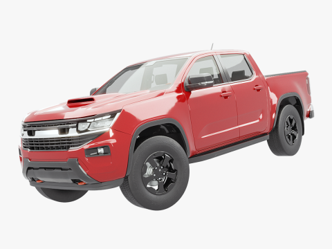Generic Modern Pickup Truck 3D Model