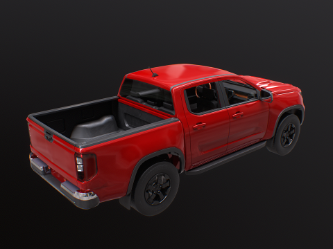 Generic Modern Pickup Truck 3D Model