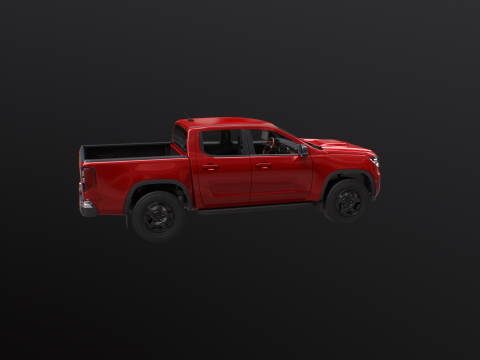 Generic Modern Pickup Truck 3D Model
