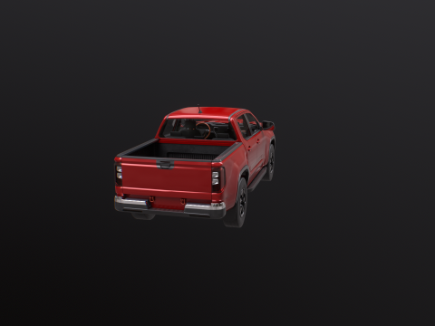 Generic Modern Pickup Truck 3D Model